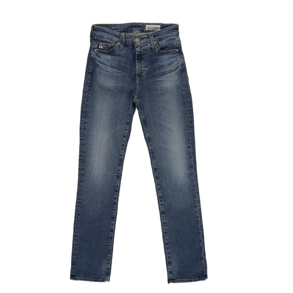 AG Adriano Goldschmied Mari Jeans Women's Size 24 Blue High Rise Straight Leg